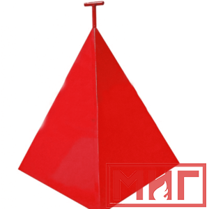 Фото 9 - Пожарная пирамида для пожарного гидранта 750x750x900 (Трехгранная).